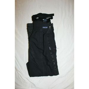 Patagonia Snowpants Suspenders 14 Reg Women's Black Purple Mesh Lining Full Zip